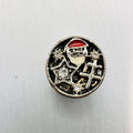 Love Peace Joy Santa Dangle Charm Pendant Sterling Silver