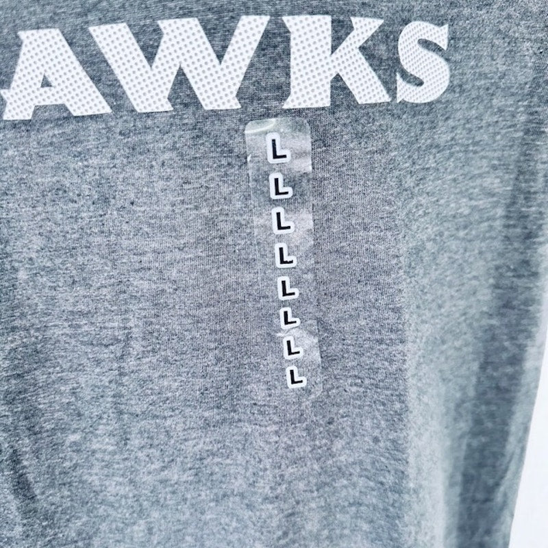 Majestic Seattle Seahawks Double Down T-Shirt Short Sleeve Crewneck Gray Mens L