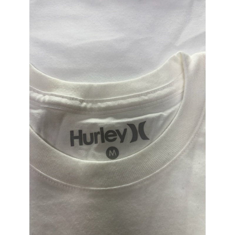Hurley Logo Camo Print T-Shirt Short Sleeve Crew Neck White Mens Size M