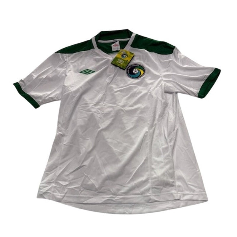 Umbro 2011-12 New York Cosmos Soccer Jersey Shirt White/Green Mens Size L