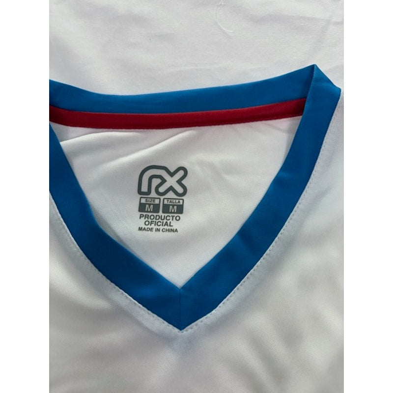 RX Cruz Azul Mexico Official Soccer Fan Jersey V-Neck White/Blue Mens Size M