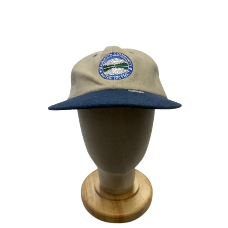 Yupoong Mammoth Community Water District Strapback Hat Cream/Blue Unisex OS