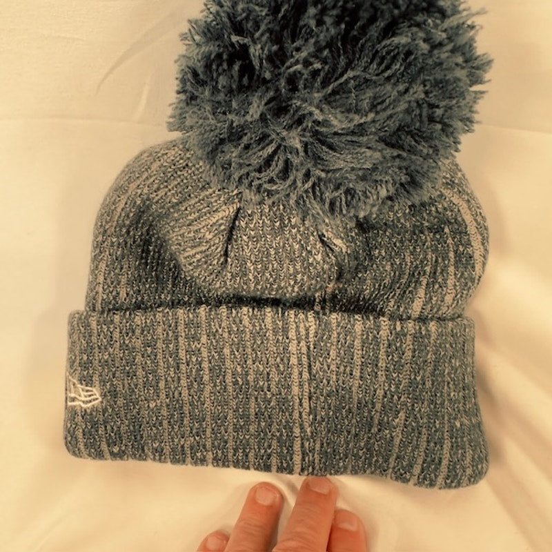 New Era NFL Dallas Cowboys Removable Pom Cuffed Knit Beanie Blue Womens One Size