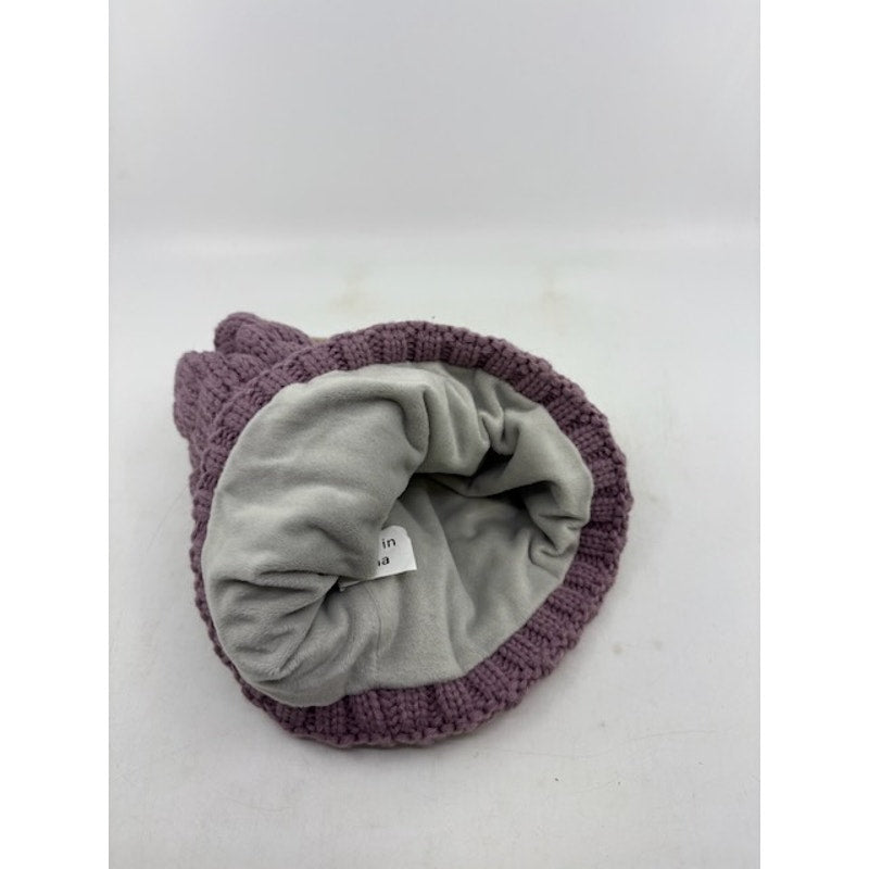 Northeast Outfitters Neo Cozy Cabin Popcorn Beanie Knit Hat Womens Purple OS