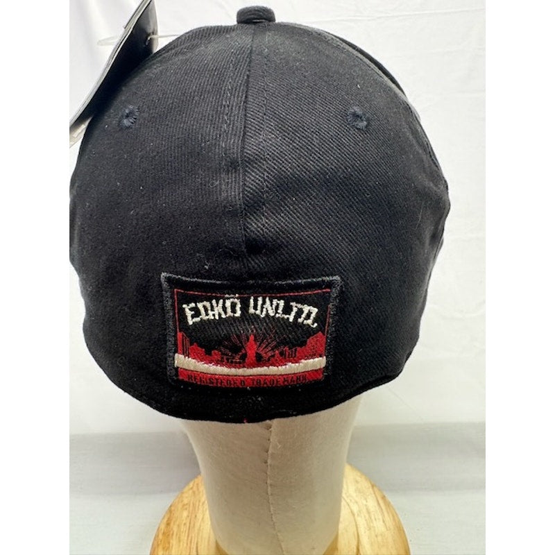 Ecko Unltd Baseball Cap Embroidered Rhino Logo Hat Black Red Mens Size 7 1/2