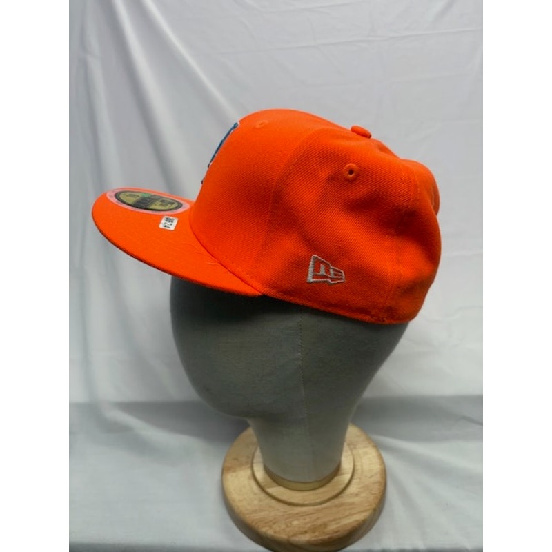 New Era New York Mets 59FIFTY Fitted Hat MLB Orange Unisex Adult Size 6 5/8