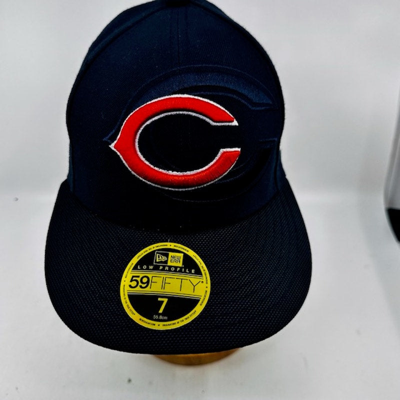 New Era NFL Chicago Bears 59Fifty Baseball Cap Fitted Navy Blue Mens Size 7