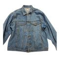 Vintage Hard Rock Cafe Tijuana Denim Jacket Embroidered Logo Blue Mens Size 42