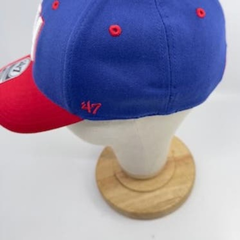 '47 Contender New York Giants Baseball Cap Stretch Fit Blue Red Mens OSFA