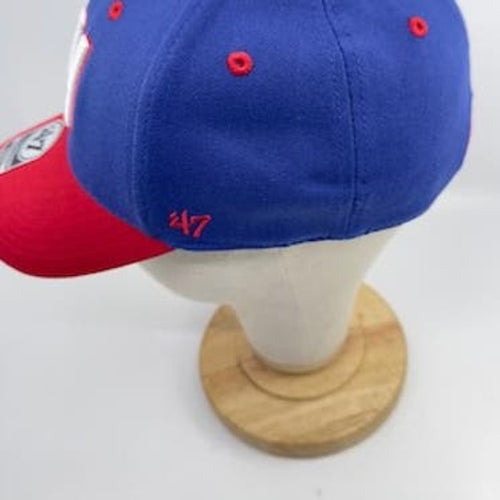 '47 Contender New York Giants Baseball Cap Stretch Fit Blue Red Mens OSFA