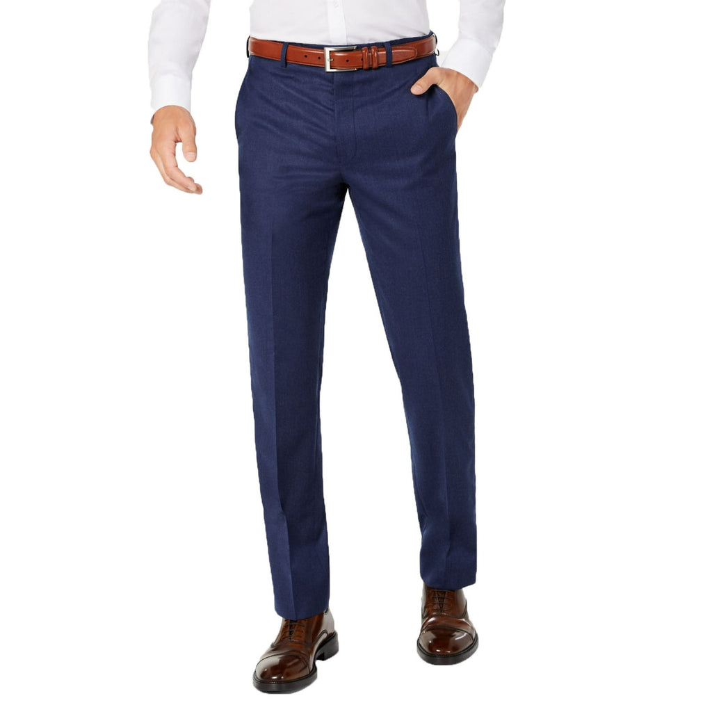 Ralph Lauren Modern Fit Pants Flat Front All Way Stretch Dark Navy Men 42x32