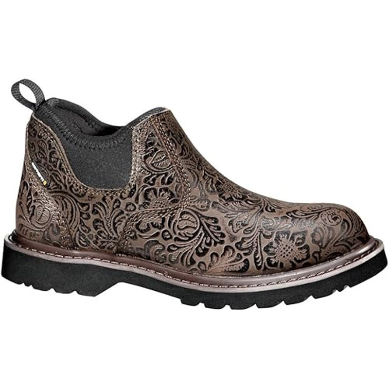 Carhartt 4-Inch Waterproof Romeo Ankle Boots CWS4177 Leather Brown Womens 6M