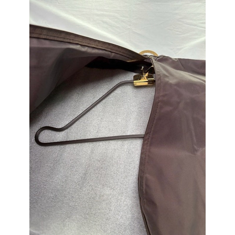 Louis Vuitton Garment Clothing Bag Travel Suit Cover + Dust Bag Authentic Brown