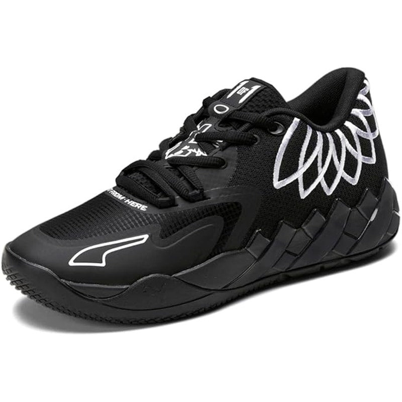 Puma MB.01 LaMelo Ball M.E.L.O. Basketball Shoes Black White Mens Size 10