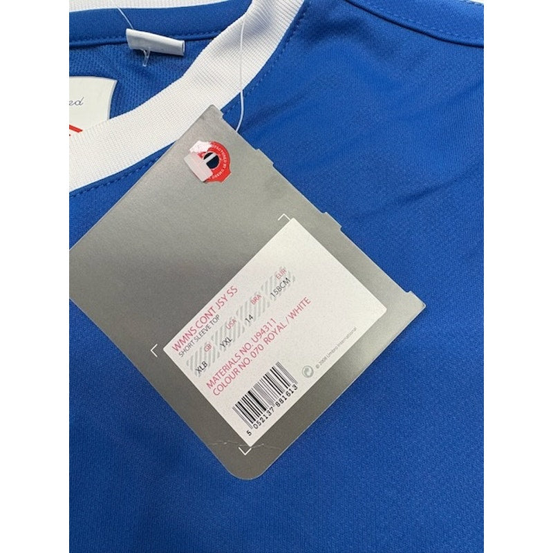 Umbro Athletic Jersey Short Sleeve Shirt Royal Blue/White Womens Size YXL