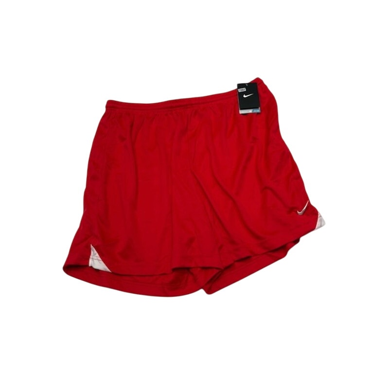 Nike Dri-FIT Athletic Activewear Shorts Elastic Waist Red/White Mens Sz XXL