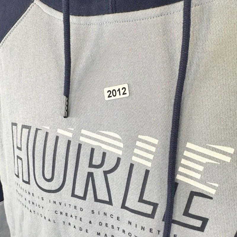 Hurley Onshore Blocked Pullover Hoodie Regular Fit Obsidian Blue Mens Size M