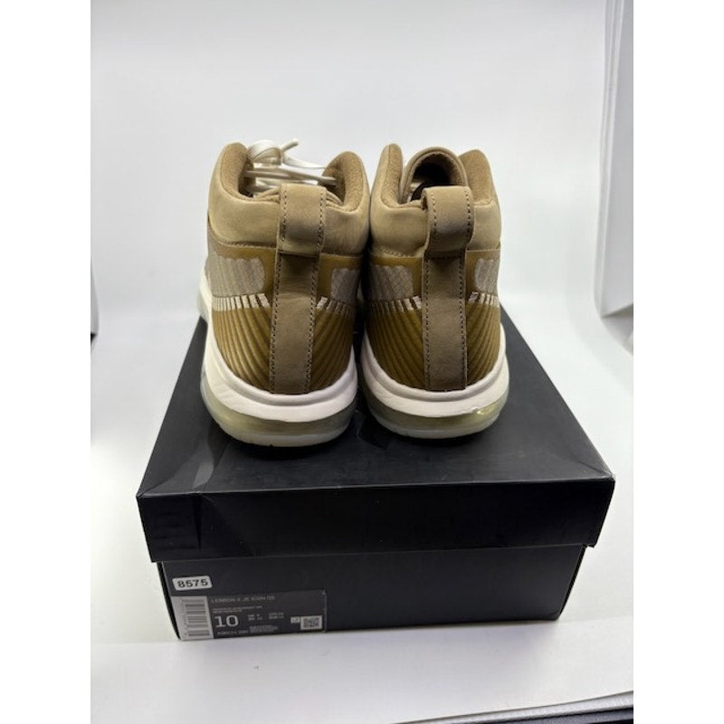 Nike LeBron X JE Icon QS Air Max Shoes  AO2588-200 Beige Tan Mens Size 10