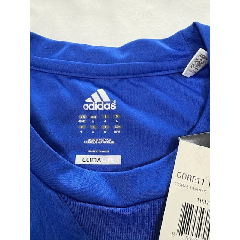 Adidas Core 11 Training Soccer Jersey Unisex Cobalt/White Stripes Size M
