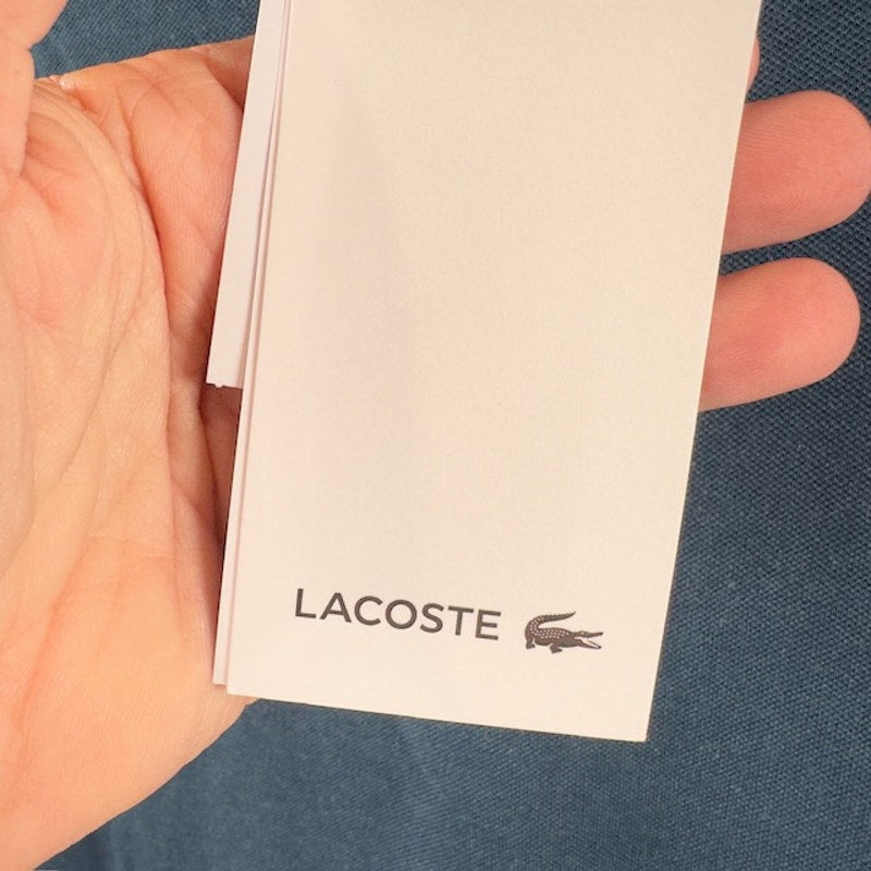 Lacoste Flowing Stretch Cotton Piqué Soft Polo Relaxed Fit Azurite Womens Size XS