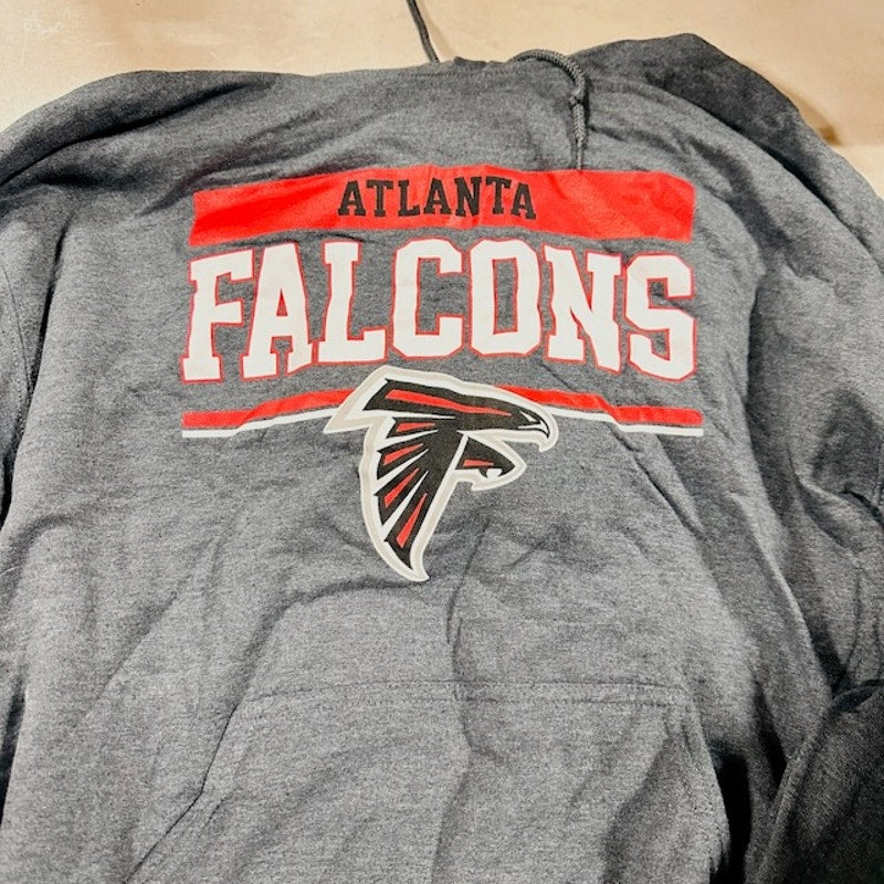 Campus Colors Atlanta Falcons Gameday Hoodie Sweatshirt Gray Mens Size Small