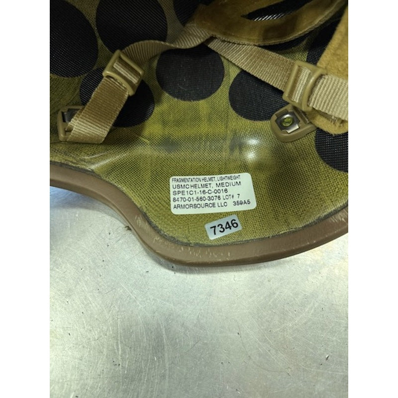 ArmourSource U.S.M.C Fragmentation Lightweight Ballistic Helmet Green Size M