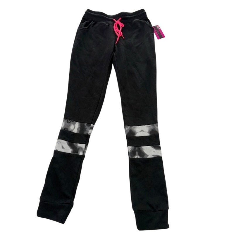 Material Girl Active Jogger Pants Tie Dye Stripe Sweatpants Black Womens XXS