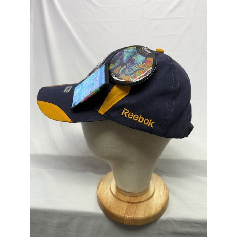 Reebok Buffalo Sabres NHL Adjustable Cap w/ Disney Pin Navy Gold Mens OSFA