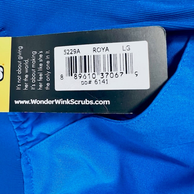 Wonderwink Scrubs Aero Pants Flex Racer Pull On Workwear Royal Blue Womens L
