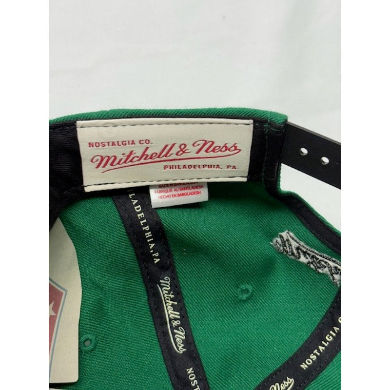 Mitchell & Ness Boston Celtics Snapback Hat NBA Hardwood Green Adult OS