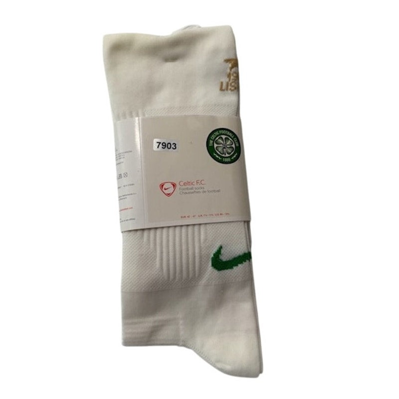 Nike Celtic F.C. Football Socks Knee-High White Adult Unisex Size 8.5-12.5