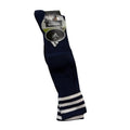 Adidas Soccer Socks 3 Stripe Knee High Navy/White Youth LG Shoe Size 3-9