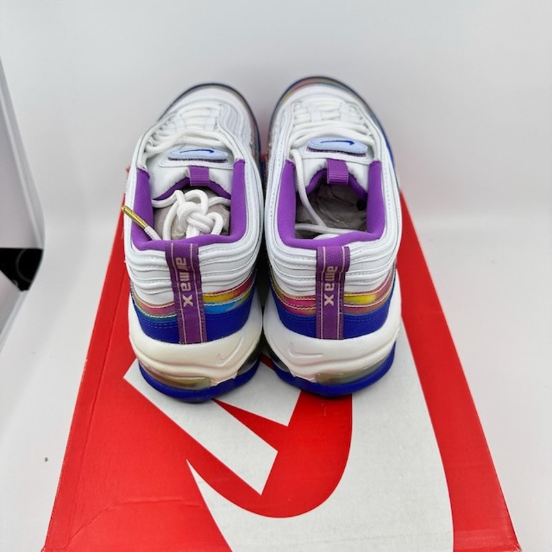 Nike Air Max 97 QS 2020 Easter Shoes CJ0591-100 White Purple Nebula Mens 8.5