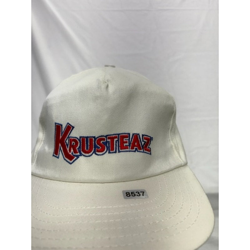 Krusteaz Snapback Hat Embroidered Logo Cap USA White Mens Unisex One Size
