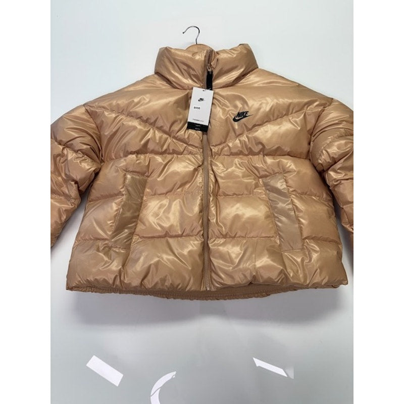 Women's Nike City Series Therma Jacket Tan DH4079-200 Large Gold Tan NEW