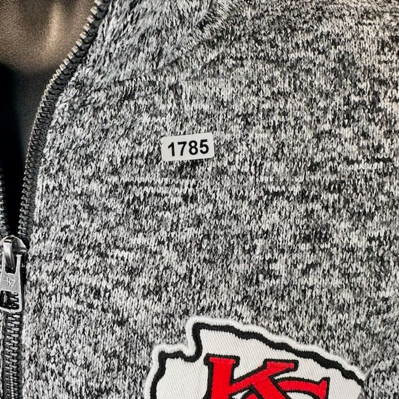 '47 Kansas City Chiefs Encore Kodiak 1/4 Zip Sweatshirt Charcoal Mens Size S