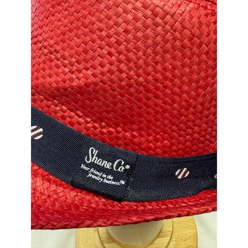 Shane Co St. Louis Cardinals Straw Fedora Hat MLB Red Unisex Adult Size 58