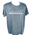 Majestic Seattle Seahawks Double Down T-Shirt Short Sleeve Crewneck Gray Mens L