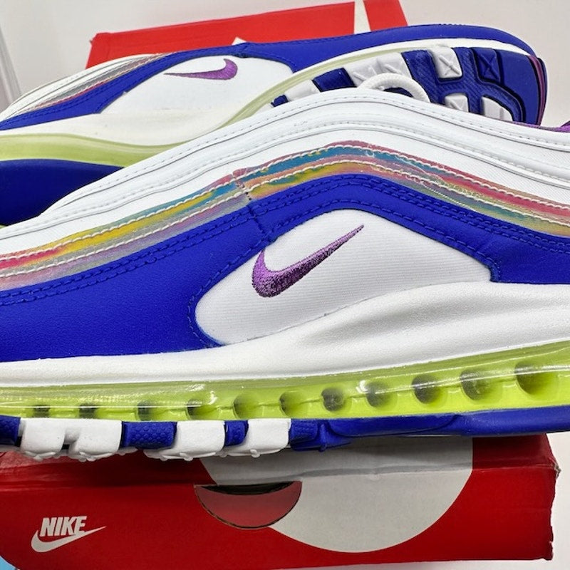 Nike Air Max 97 QS 2020 Easter Shoes CJ0591-100 White Purple Nebula Mens 8.5