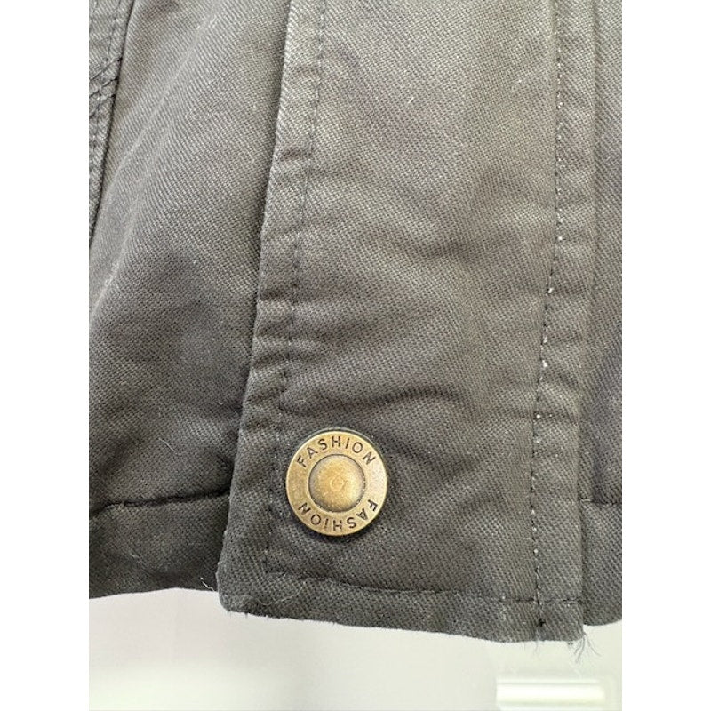 New Trend Winter Jacket Fleece Lined Zip-Up Front Pockets Black Mens Size XL