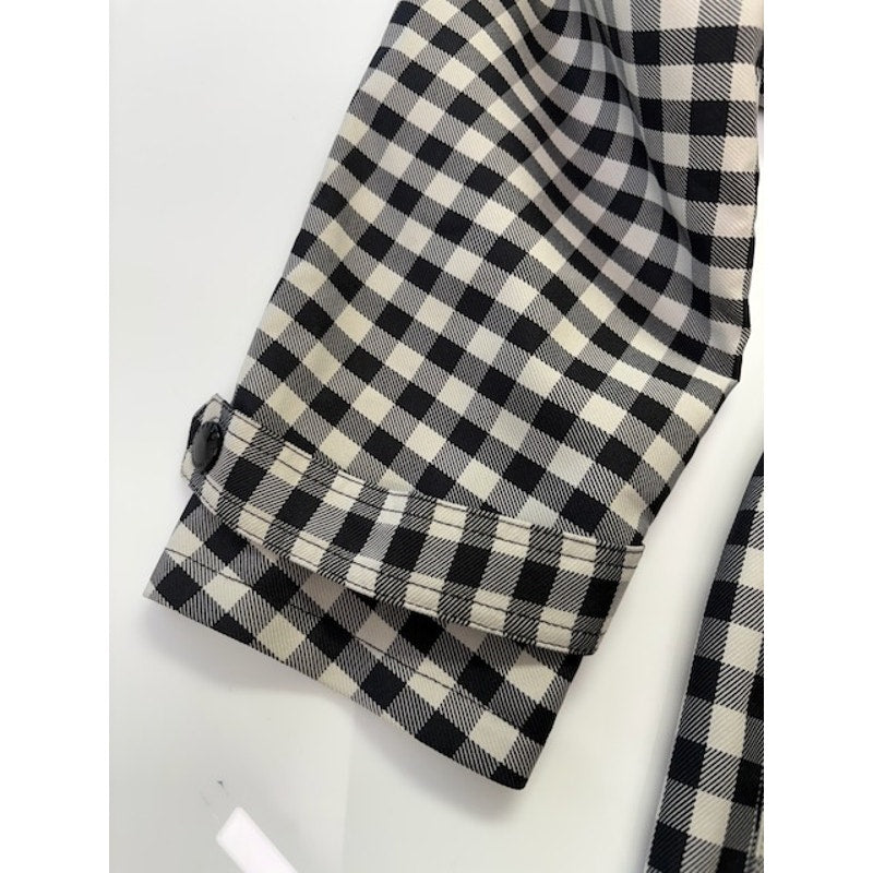 Barbour by ALEXACHUNG Ivy Casual Jacket Northumbria Check Black/White Size 8