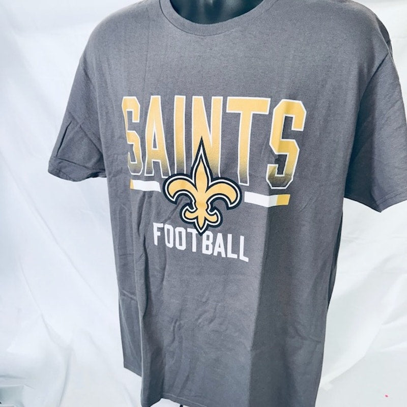 Junk Food New Orleans Saints Comeback T-Shirt Charcoal Gray Mens Large