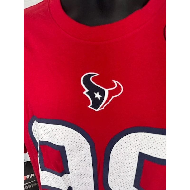 Nike Houston Texans J.J. Watt #99 T-Shirt Short Sleeve Dri Fit Red Mens L