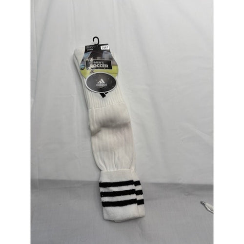 Adidas Copa Edge Soccer Socks Knee High White/Black Mens Shoe Size 6-12