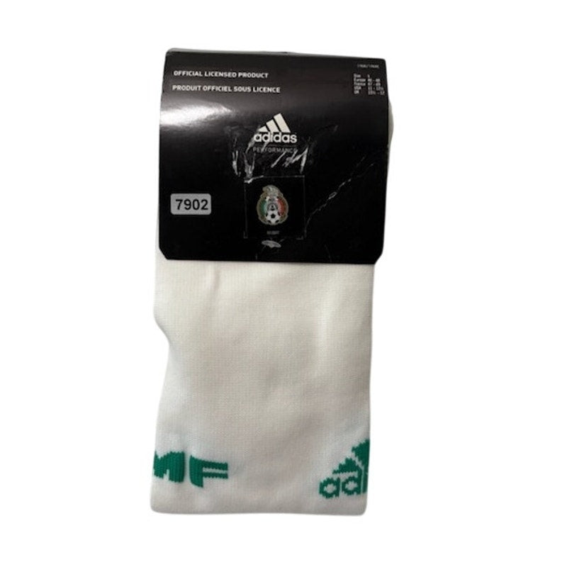 Adidas FMF Football Socks Over The Calf White/Green Adult Size 5 USA 11-12.5