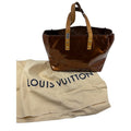 LOUIS VUITTON Reade PM Vernis Leather Monogram Tote Shoulder Bag Purse Bronze