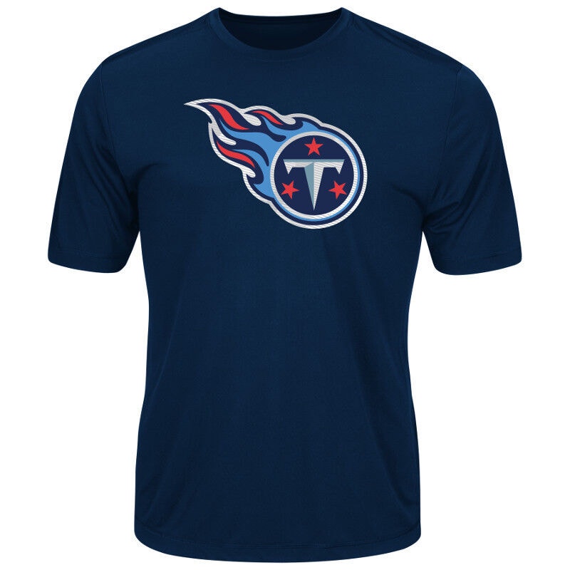 '47 Brand Tennessee Titans Team Logo T-Shirt Short Sleeve Navy Blue Mens Size XL
