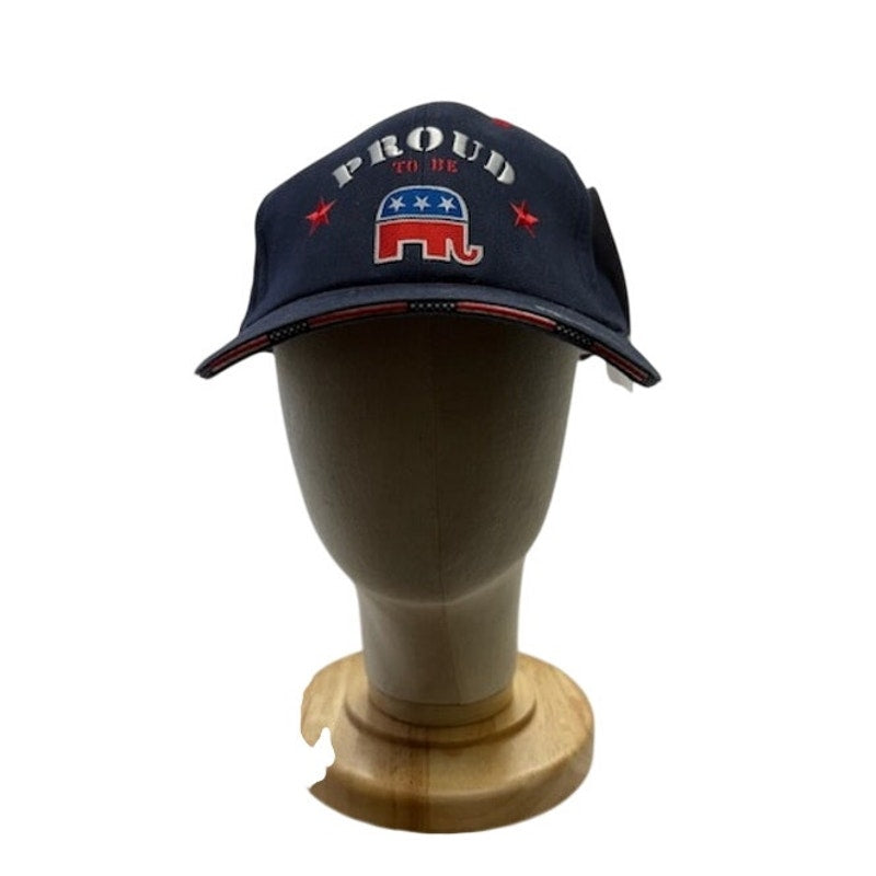 Proud To Be Republican Adjustable USA Made Patriotic Baseball Cap Blue OS