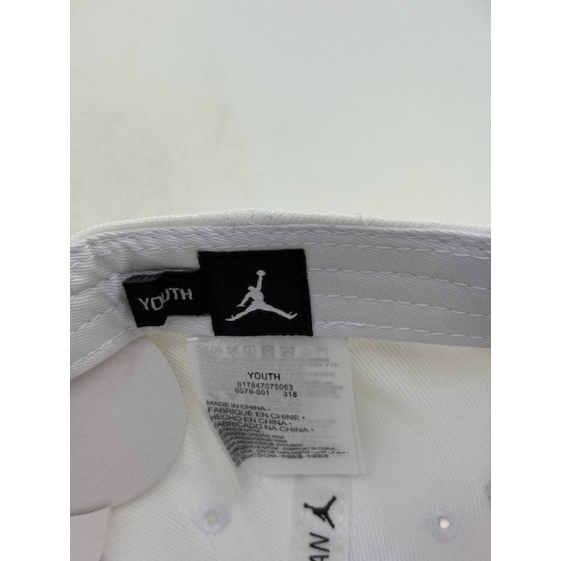 Nike Air Jordan Wings Logo Snapback Hat Jumpman Cap Adjustable White Youth