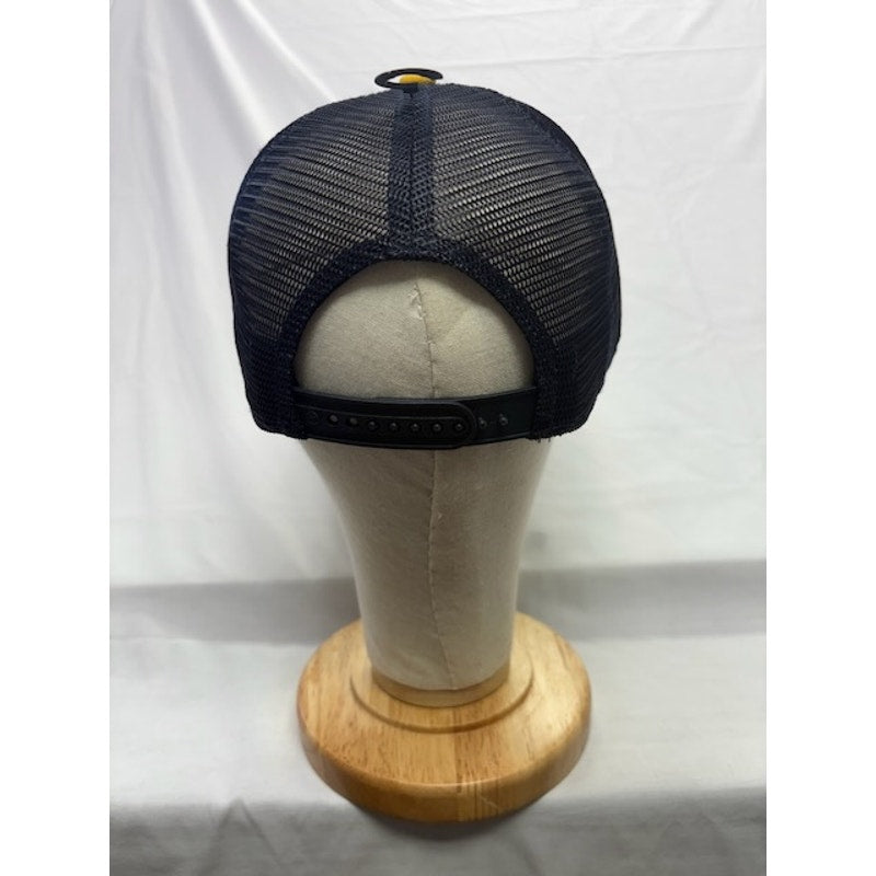 47 Brand Trucker Hat Michigan Wolverines NCAA Mesh Snapback Gray Yellow OSFA